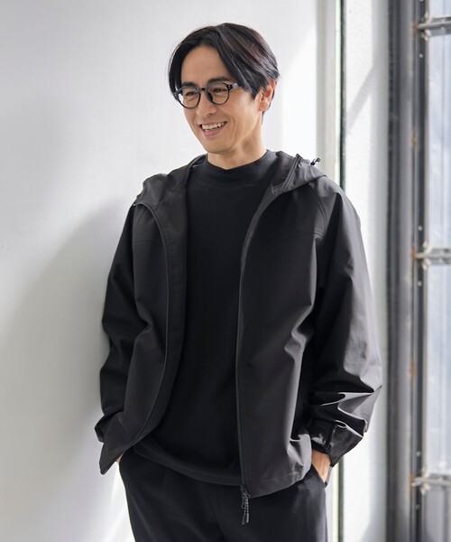 coen(コーエン)の「【好評につき新色登場】ウィンドブロックシェルターフードブルゾン【撥水、透湿、防風】(ブルゾン・メンズ・ブラック/ナチュラル/オリーブ/オフホワイト/モカ・S/M/L/XL)」の16枚目の写真