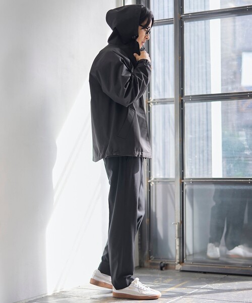 coen(コーエン)の「【好評につき新色登場】ウィンドブロックシェルターフードブルゾン【撥水、透湿、防風】(ブルゾン・メンズ・ブラック/ナチュラル/オリーブ/オフホワイト/モカ・S/M/L/XL)」の18枚目の写真