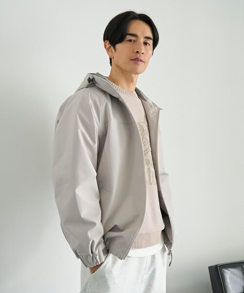 coen(コーエン)の「【好評につき新色登場】ウィンドブロックシェルターフードブルゾン【撥水、透湿、防風】(ブルゾン・メンズ・ブラック/ナチュラル/オリーブ/オフホワイト/モカ・S/M/L/XL)」の19枚目の写真