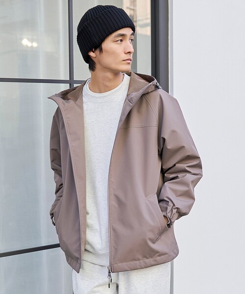 coen（コーエン）の「【好評につき新色登場】ウィンドブロックシェルターフードブルゾン【撥水、透湿、防風】（ブルゾン・メンズ・ナチュラル/オリーブ/ブラック/モカ/オフホワイト・S/M/L/XL）」の16枚目の写真