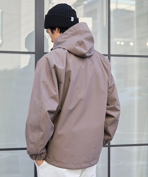 coen（コーエン）の「【好評につき新色登場】ウィンドブロックシェルターフードブルゾン【撥水、透湿、防風】（ブルゾン・メンズ・ナチュラル/オリーブ/ブラック/モカ/オフホワイト・S/M/L/XL）」の17枚目の写真