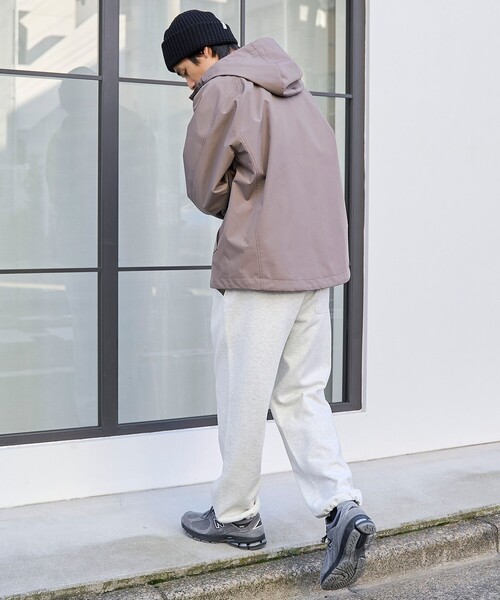 coen（コーエン）の「【好評につき新色登場】ウィンドブロックシェルターフードブルゾン【撥水、透湿、防風】（ブルゾン・メンズ・ナチュラル/オリーブ/ブラック/モカ/オフホワイト・S/M/L/XL）」の19枚目の写真