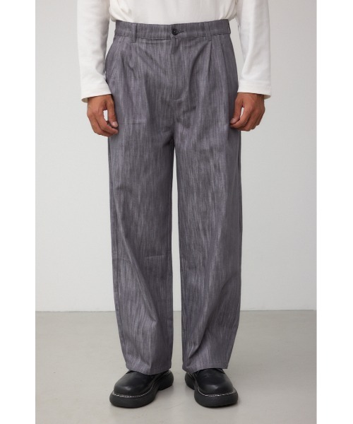 ダークネイビー　デニム　スラックス ゴム入り　アウール　L THE FLAGSHIP】ストレッチデニム スラックス（デニムパンツ