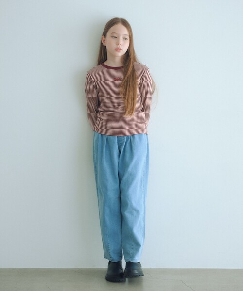 green label relaxing（グリーンレーベルリラクシング）の「【別注】＜Robert P. Miller＞ロングスリーブ / キッズ  140cm-150cm（Tシャツ/カットソー・キッズ・オレンジ/ダークオレンジ/ライトピンク・140cm/150cm）」の4枚目の写真