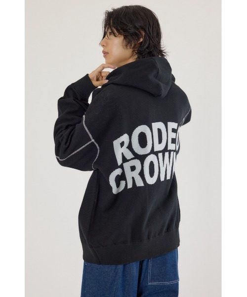 RODEO CROWNS WIDE BOWL(ロデオクラウンズワイドボウル)の「スウェットライクロゴZIPパーカー(パーカー・メンズ・ダークオレンジ/ブラック/グレー×ホワイト・MEDIUM/LARGE)」の16枚目の写真