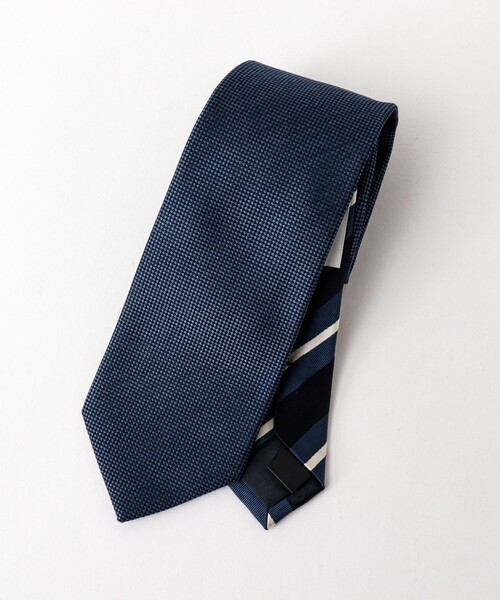 NOLLEY’S（ノーリーズ）の「クレリックケンボウTOPメランジネクタイ 25AWコレクション（ネクタイ・メンズ・パープル/ネイビー・FREE）」の3枚目の写真