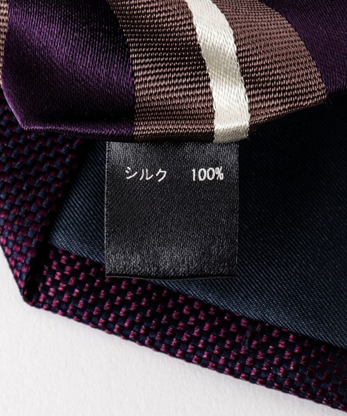 NOLLEY’S（ノーリーズ）の「クレリックケンボウTOPメランジネクタイ 25AWコレクション（ネクタイ・メンズ・パープル/ネイビー・FREE）」の21枚目の写真