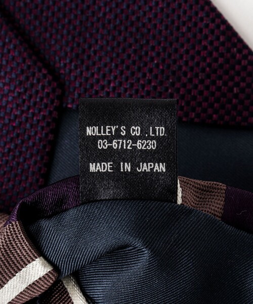 NOLLEY’S（ノーリーズ）の「クレリックケンボウTOPメランジネクタイ 25AWコレクション（ネクタイ・メンズ・パープル/ネイビー・FREE）」の22枚目の写真