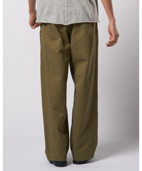 wjk（ダヴルジェイケイ）の「vintage chino trousers（チノパンツ・メンズ・ベージュ/オリーブ・SMALL/MEDIUM/LARGE/X-LARGE）」の5枚目の写真