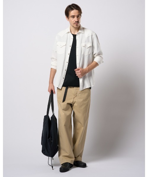 wjk（ダヴルジェイケイ）の「vintage chino trousers（チノパンツ・メンズ・ベージュ/オリーブ・SMALL/MEDIUM/LARGE/X-LARGE）」の18枚目の写真