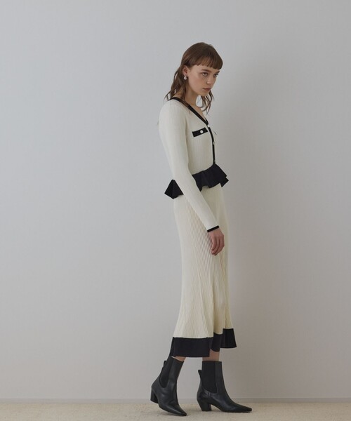 バイカラーニットワンピース（ワンピース）｜GRACE CONTINENTAL