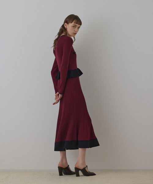 バイカラーニットワンピース（ワンピース）｜GRACE CONTINENTAL
