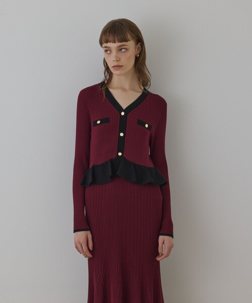 バイカラーニットワンピース（ワンピース）｜GRACE CONTINENTAL