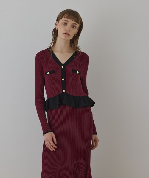 バイカラーニットワンピース（ワンピース）｜GRACE CONTINENTAL