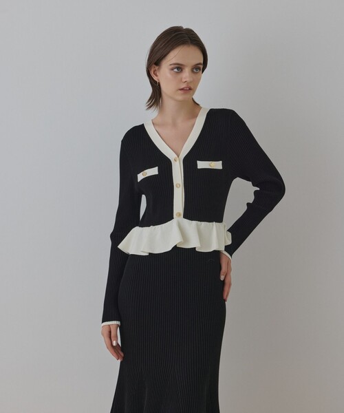 バイカラーニットワンピース（ワンピース）｜GRACE CONTINENTAL