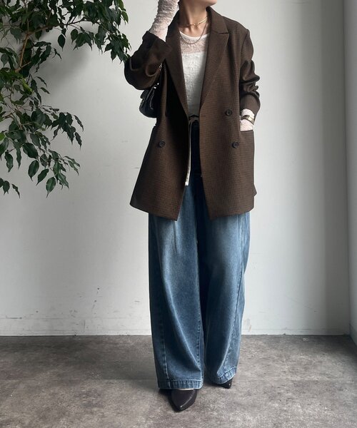 DouDou（ドゥドゥ）の「レースロングスリーブトップス（Tシャツ/カットソー・レディース・ブラック/ホワイト/サックスブルー/カーキ・FREE）」の9枚目の写真