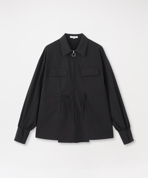 LOVELESS（ラブレス）の「ジップアップオーバーシャツ（シャツ/ブラウス・レディース・オフホワイト/ブラック・34/36）」の7枚目の写真