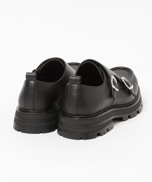 HARE（ハレ）の「ラギットソールダブルモンクシューズ(HARE)（ドレス