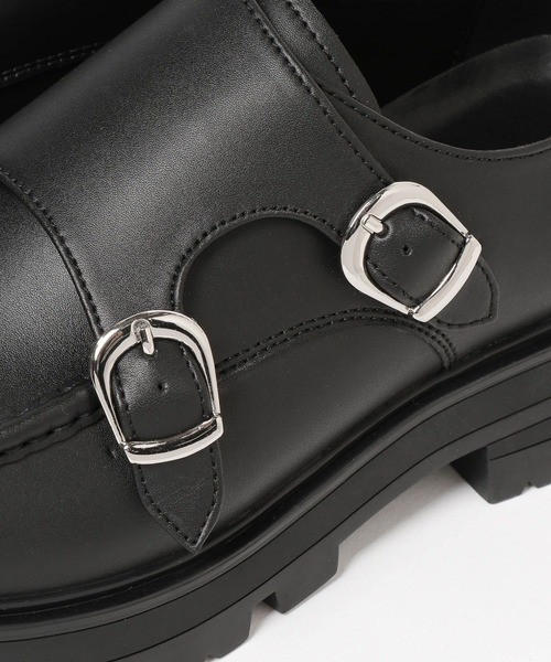 HARE（ハレ）の「ラギットソールダブルモンクシューズ(HARE)（ドレス