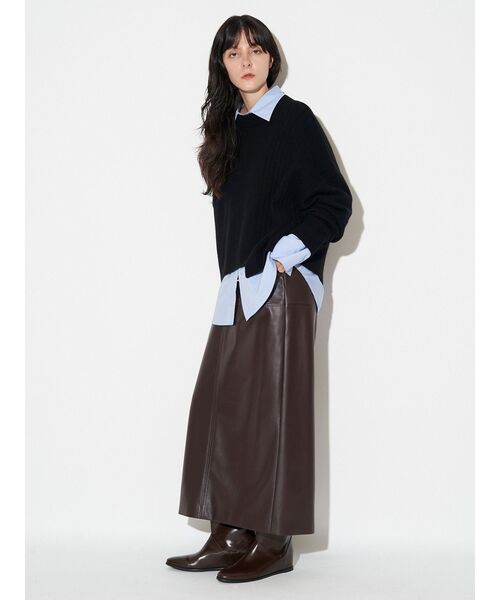 ELENDEEK（エレンディーク）の「アシンメトリ―ニット（ニット/セーター・レディース・ブラック/ボルドー/イエロー・FREE）」の19枚目の写真