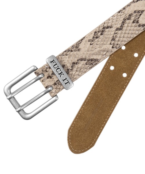 HUF（ハフ）の「FUCK IT SNAKESKIN BELT（ベルト・メンズ・ブラウン/グリーン・S/M/L/XL）」の4枚目の写真