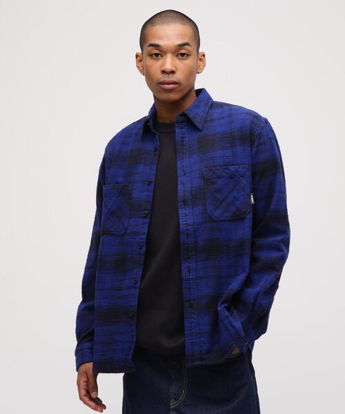 AVIREX（アヴィレックス）の「《WEB&DEPOT限定》ONE POINT FLANNEL CHECK SHIRT / ワンポイント フランネル チェックシャツ / AVIREX / アヴィレックス（シャツ/ブラウス・メンズ・モスグリーン/ピンク/ネイビー・L/XL/2XL/M）」の20枚目の写真