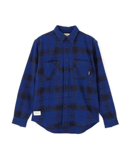 AVIREX（アヴィレックス）の「《WEB&DEPOT限定》ONE POINT FLANNEL CHECK SHIRT / ワンポイント フランネル チェックシャツ / AVIREX / アヴィレックス（シャツ/ブラウス・メンズ・モスグリーン/ピンク/ネイビー・L/XL/2XL/M）」の22枚目の写真