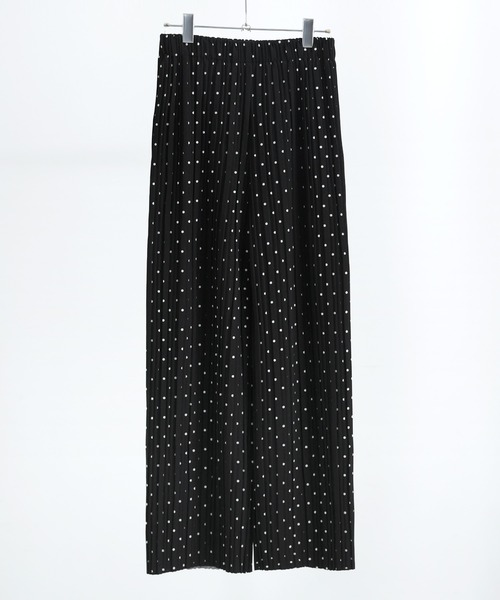 Fashion Letter（ファッションレター）の「ドットプリント プリーツイージーワイドパンツ（その他パンツ・レディース・ブラウン/ブラック・M/L）」の14枚目の写真