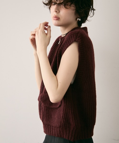 ポケット付きZIPベスト（ベスト）｜Trish（トリッシュ）のファッション