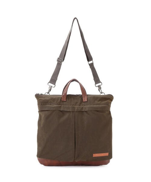 AVIREX(アヴィレックス)の「MILITARY FABRIC OILED CLOTH HELMET BAG / ミリタリー ファブリック クロス ヘルメットバッグ / AVIREX / アヴィレックス(ショルダーバッグ・メンズ・オリーブ系/ブラック・F)」の12枚目の写真