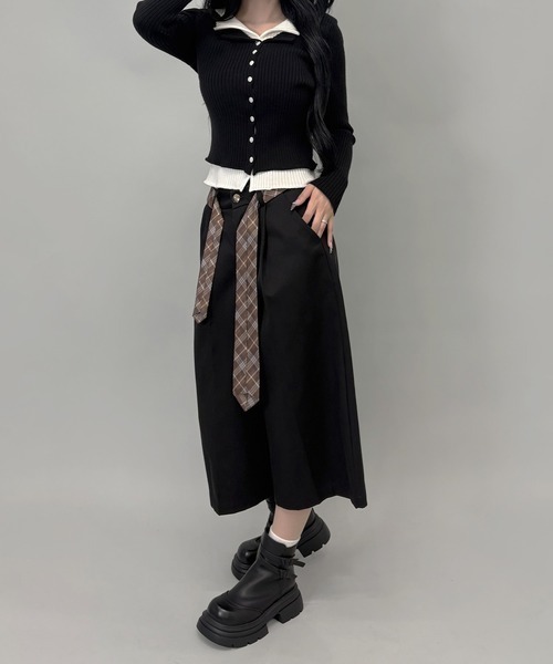 FOLLOWIN（フォロウィン）の「２color /サイドベルトヴィンテージグラデーション厚底ショートブーツ（ブーツ・レディース・ブラウン/ブラック・LARGE/MEDIUM/SMALL）」の5枚目の写真