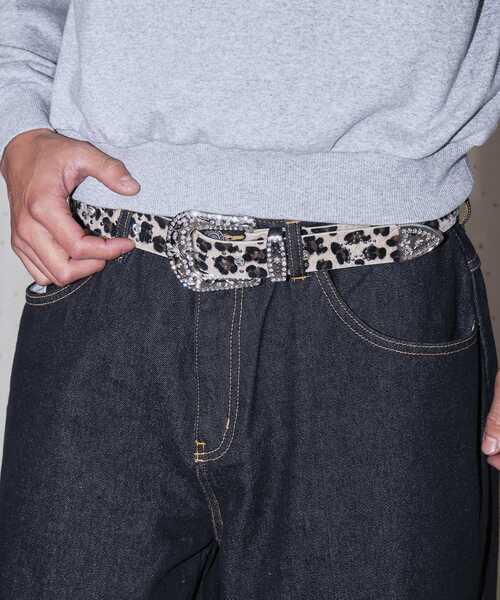 SEQUENZ（シークエンズ）の「【SEQUENZ（シークエンズ）】SEQUENZ RHINE STONE BELT MEN / ベルト スタッズ ストーン リアルツリー レオパード メンズ 雑貨（ベルト・メンズ・ブラック/ホワイト/その他1/その他2・FREE）」の4枚目の写真