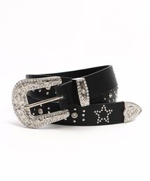 SEQUENZ(シークエンズ)の【SEQUENZ(シークエンズ)】SEQUENZ RHINE STONE BELT MEN / ベルト スタッズ ストーン リアルツリー レオパード メンズ 雑貨(ベルト)