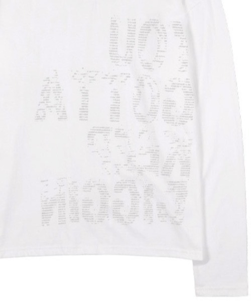 FANCY CLUB(ファンシークラブ)の「A'GEM/9 × .kom 『FANCY CLUB/ファンシークラブ』 BACK CROSS OVER FIT COLLAR TEE/バッククロス オーバーフィット 長袖Tシャツ(Tシャツ/カットソー・レディース・ブラック/ホワイト・FREE)」の19枚目の写真