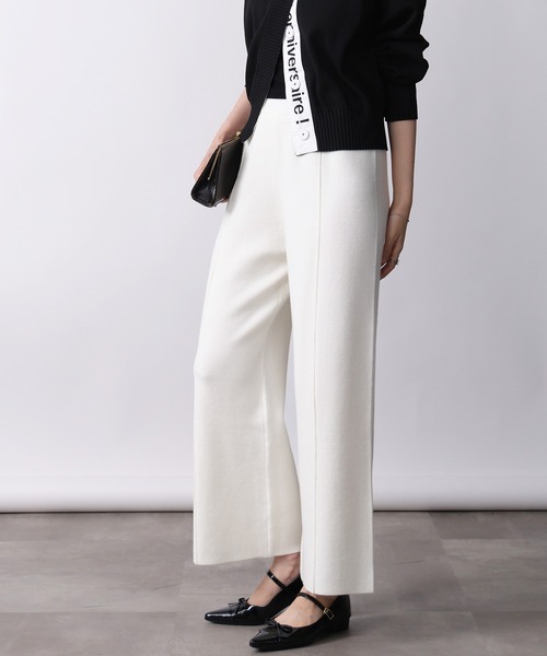 PICCIN(ピッチン)の「【セットアップ可能】センターラインニットパンツ(その他パンツ・レディース・オフホワイト/ブラック/ダークグレー・M)」の20枚目の写真