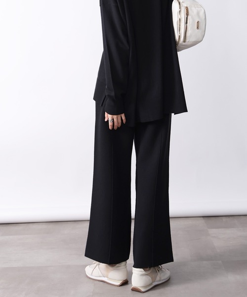 PICCIN(ピッチン)の「【セットアップ可能】センターラインニットパンツ(その他パンツ・レディース・オフホワイト/ブラック/ダークグレー・M)」の6枚目の写真