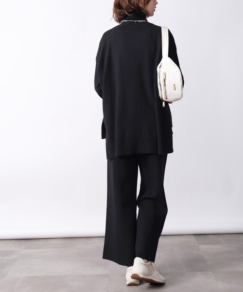 PICCIN(ピッチン)の「【セットアップ可能】センターラインニットパンツ(その他パンツ・レディース・オフホワイト/ブラック/ダークグレー・M)」の9枚目の写真