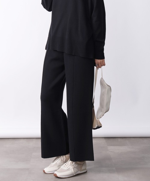 PICCIN(ピッチン)の「【セットアップ可能】センターラインニットパンツ(その他パンツ・レディース・オフホワイト/ブラック/ダークグレー・M)」の7枚目の写真