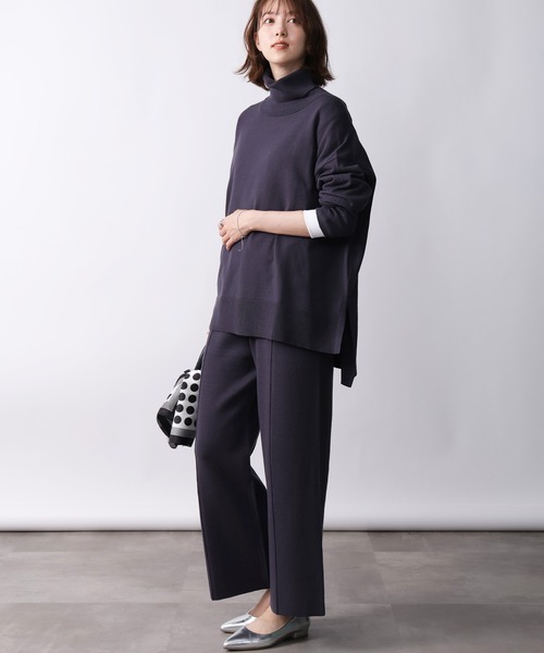 PICCIN(ピッチン)の「【セットアップ可能】センターラインニットパンツ(その他パンツ・レディース・オフホワイト/ブラック/ダークグレー・M)」の15枚目の写真