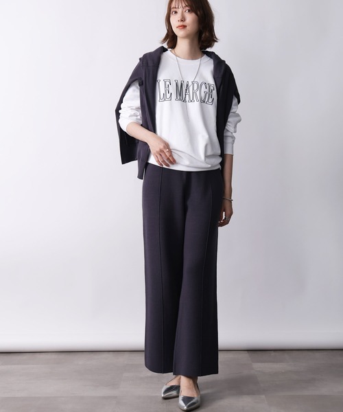 PICCIN(ピッチン)の「【セットアップ可能】センターラインニットパンツ(その他パンツ・レディース・オフホワイト/ブラック/ダークグレー・M)」の13枚目の写真