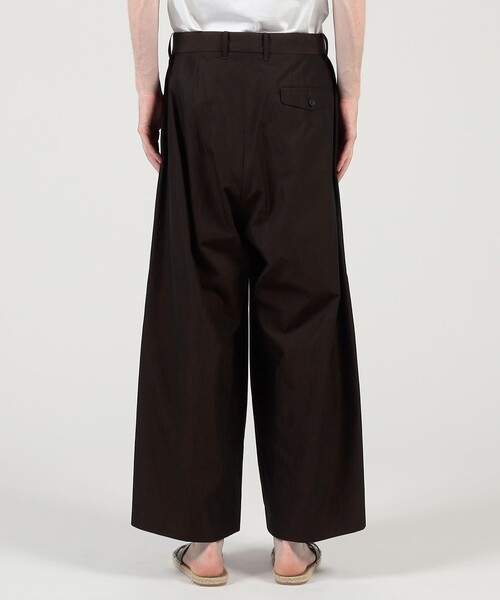 HAVERSACK（ハバーザック）の「HAVERSACK ATTIRE コットン タックワイドパンツ（その他パンツ・メンズ・ダークブラウン・M/L）」の5枚目の写真