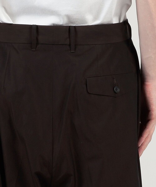 HAVERSACK（ハバーザック）の「HAVERSACK ATTIRE コットン タックワイドパンツ（その他パンツ・メンズ・ダークブラウン・M/L）」の7枚目の写真