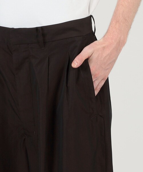 HAVERSACK（ハバーザック）の「HAVERSACK ATTIRE コットン タックワイドパンツ（その他パンツ・メンズ・ダークブラウン・M/L）」の8枚目の写真