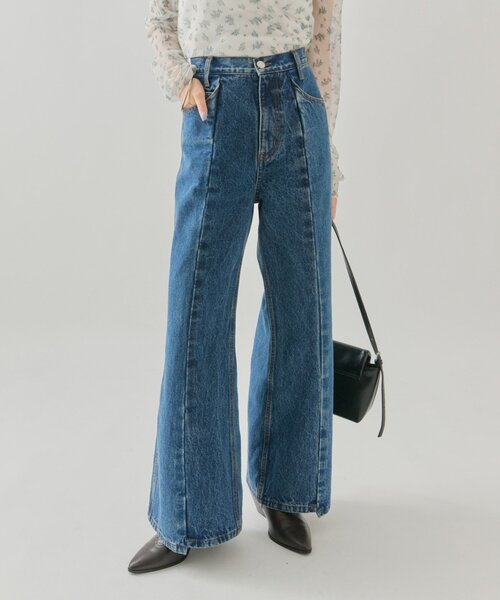 新色BLK登場！3サイズ展開◎】ビューティーフレアデニム（デニム