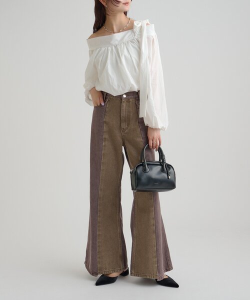 ビューティーフレアデニム（デニムパンツ）｜mystic（ミスティック）の