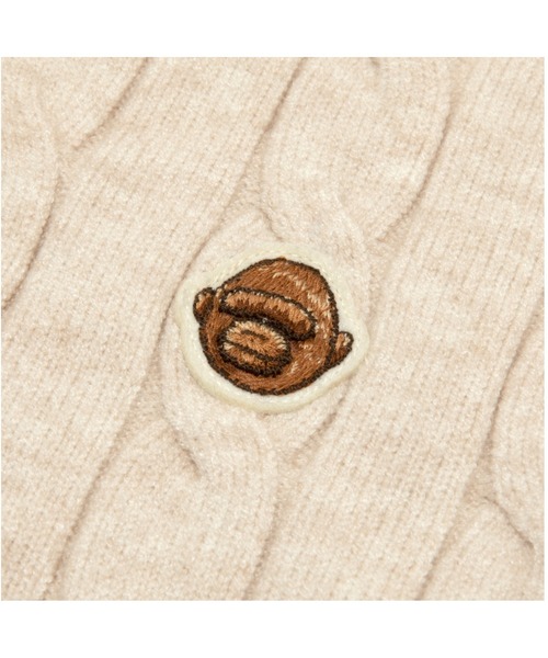 AAPE BY A BATHING APE(エーエイプバイアベイシングエイプ)の「AAPER KNIT CARDIGAN(カーディガン/ボレロ・メンズ・ネイビー/ベージュ系その他5・MEDIUM/SMALL/X-LARGE/LARGE)」の4枚目の写真