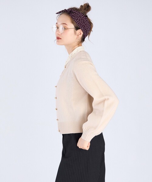 To b. by agnes b.（トゥービーバイアニエスベー）の「ラブリーカーディガン（カーディガン/ボレロ・レディース・ホワイト系その他・FREE）」の4枚目の写真