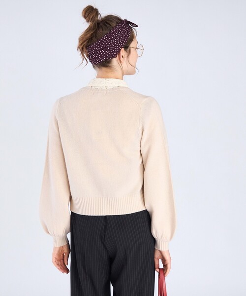 To b. by agnes b.（トゥービーバイアニエスベー）の「ラブリーカーディガン（カーディガン/ボレロ・レディース・ホワイト系その他・FREE）」の5枚目の写真