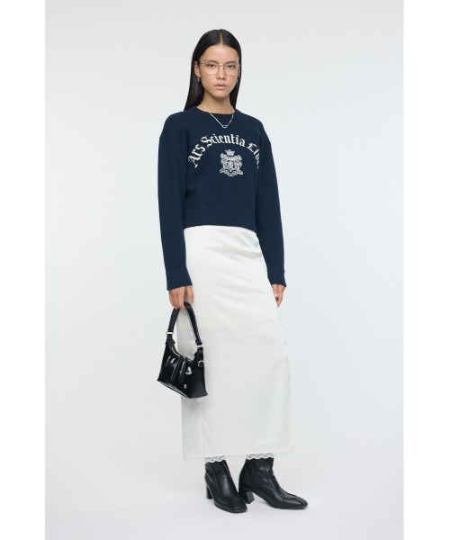 MOUSSY(マウジー)の「SWEATLIKE JAQUARD セーター(ニット/セーター・レディース・ネイビー/アイボリー/トップグレー/ボルドー・FREE)」の6枚目の写真