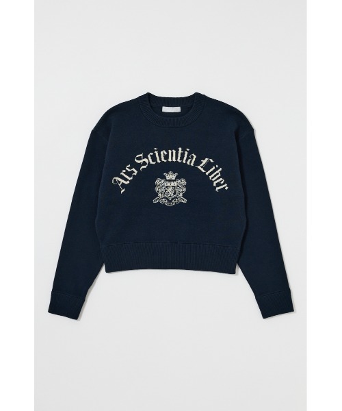 MOUSSY(マウジー)の「SWEATLIKE JAQUARD セーター(ニット/セーター・レディース・ネイビー/アイボリー/トップグレー/ボルドー・FREE)」の9枚目の写真